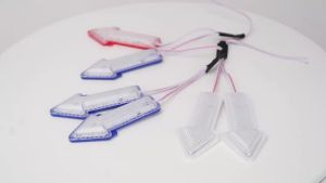 2 Cái Đèn LED Hình Mũi Tên Đèn Báo Tín Hiệu Phía Sau Màu Đỏ Xanh Nhấp Nháy Cho Xe Máy Ô Tô Đèn LED Tín Hiệu Mô-đun