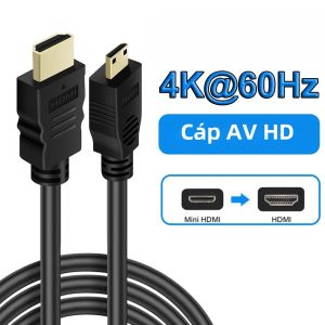 Cáp Mini HDMI 4K 60Hz Sang HDMI 2.0 Đầu Đực Dành Cho Máy Ảnh Máy Tính Bảng Màn Hình Laptop HDTV - Cáp Truyền Dữ Liệu Tốc Độ Cao