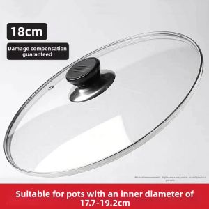 PENGDAHUANG | Universal Tempered Glass Frying Pan Lid 32cm