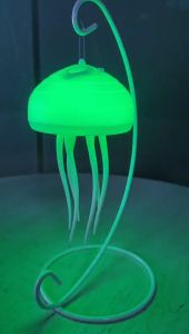 Night Lighting LED Jelly Fish Lamp Electricrotation -RED LED USB การหมุนแบบไดนามิก ไฟกลางคืนแมงกะพรุน บุคลิกภาพ โคมไฟนมแม่ แฟชั่น