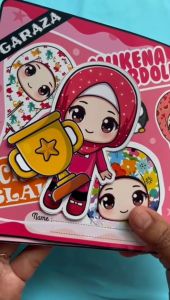 PAPERDOLL MUKENA EDISI ISLAMC BUKU EDUKASI ANAK FULL LAMINASI