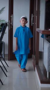Baju Koko Anak Laki-Laki Model Lis Jubah Gamis Pria Bonus Peci