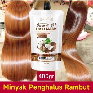 【COD】Hair Treatment Mask Repairs Frizzy Make Hair Soft Smooth Deep Repair Keratin Masker Rambut Keratin Smoothing Hair Treatment For Hair Care 400gr