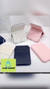 CJH SHOP 1pc Folding Portable Makeup Mirror Cosmetic Mirror With Stand Travel Mirror Beauty Supplies Desktop Makeup MirrorRectangle Desktop Compact Mirror Folding Small Simple Style Makeup Mirror