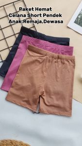 Celana Legging Pendek Short Anak Perempuan 4-12 Tahun