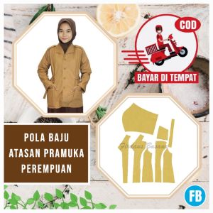 【COD】Pola Baju Atasan Pramuka  | Pola Baju Anak Perempuan | Pola Instan | Pola Jiplak | Pola Jahitan Lengkap Firdaus Busana