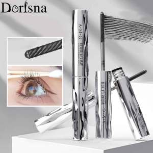 Dorisna Small Steel Tube Lash Mascara Lengthening Curling Thick Natural Quick Dry Waterproof Non-smudge Big Eyes Makeup