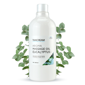 thaicream aroma massage oil eucalyptus scent body oil ไทยครีม น้ำมันนวดตัว กลิ่น ยูคาลิปตัส น้ำมันนวดในสปา อโรม่า spa  1ลิตร