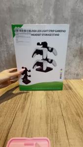 Giá Đỡ Bộ Điều Khiển 2 Lớp Cho PS5/XSX Có Dải Đèn LED Giá Đỡ Tay Cầm Chơi Game/tai Nghe Phụ Kiện Chơi Game
