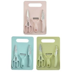 pisau viral set plus talenan alat masak serbaguna lengkap murah