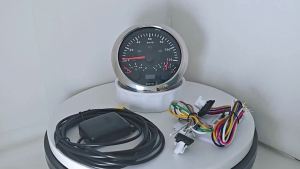 ELING 85mm 3in1 Multifunctional 0-120 0-200 KM MPH GPS Speedometer Odometer with Fuel Level Voltmeter 7 Colors Backlight for Car