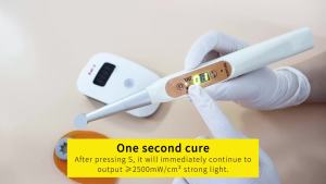 Dental Wireless Curing Light LED Lamp 2500 mW/cm² Output Intensity Quick 1-Second Cure 3 Modes Strong Light Dental Instrument