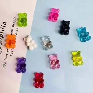 Bộ 11 Nam Châm Dán Tủ Lạnh Hình Gấu Kẹo Dành Cho Nhà Bếp & Trang Trí Nhà Cửa Thiết Kế Hình Động Vật Dễ Thương Kẹp Tủ Lạnh