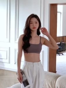 【SG stock】 Premium Square Neck Cotton Bralette Bra Top Padded Tank Vest Singlet Camislole BT23