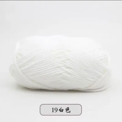 Repack 10 Meter Benang Rajut Katun Susu Milk Cotton