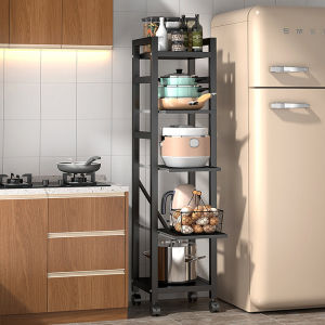 Kitchen Storage Cabinet Microwave Oven Rack Large Load Capacity Kitchen Rack Organizer Pull Out Storage Rack Storage Cart Vegetable Basket with Hooks for Pantry Bathroom Kitchen Home