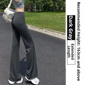 Black Sun Protection Thin Yoga Sport Casual Flared Trousers