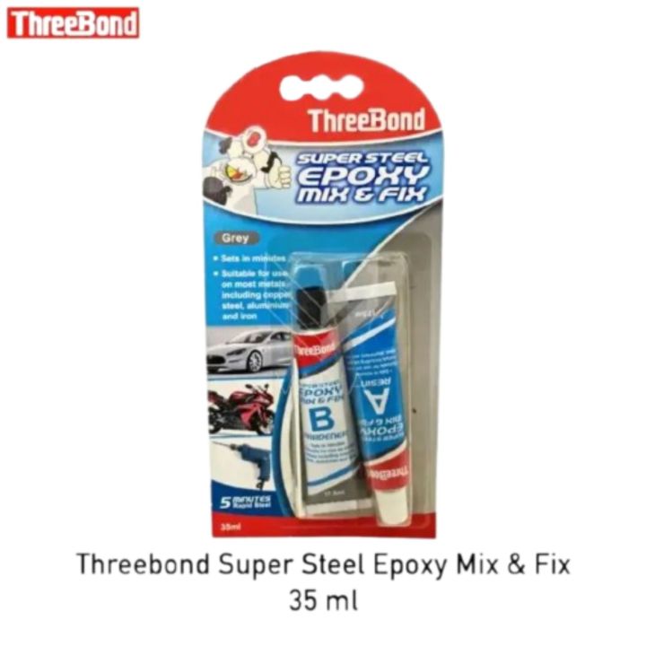 Threebond Lem Super Steel Epoxy Rapid 5 Minutes Lazada Indonesia