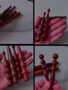 Gậy Massage Chân Bằng Gỗ Đàn Hương Tự Nhiên Dụng Cụ Bấm Huyệt Massage Toàn Thân Thư Giãn Sâu Dụng Cụ Gỗ Massage Mô Sâu