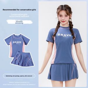 JIFANPAUL | Womens Split Swimming Suit Plus Size Figure Covering