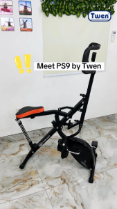 Alat Fitness Twen PS9 2 in 1 Power Squat Horse Rider Power Rider Sepeda Fitness & Packing Kayu