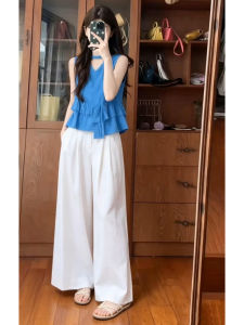 SUSIEYUAN | Summer Korean Style OOTD Set Blue Outfit