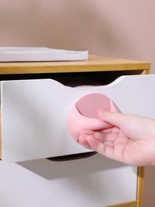 MD-C1063 Pegangan Pintu Tempel Lemari Baju Bulat Serbaguna Gagang Knop Laci Kabinet Jendela Kaca