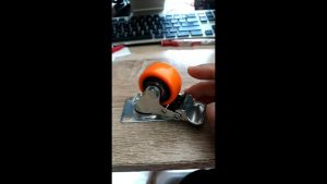 Roda Pu & PVC Troli 1 1/2 Inch Hidup Rem