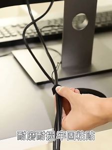 เทปสายรัด สำหรับจัดระเบียบสายไฟ สายเคเบิล 1ม (เคเบิ้ลออแกไนเซอรลวด Cable Organizer)