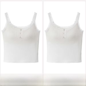 MiiOW | เสื้อกั๊กผู้หญิง MiiOW ทรงเข้ารูป ปิดด้วยกระดุมครึ่งตัว สายเดี่ยว ป้องกันหน้าอก ทรงเข้ารูป แขนสั้น ปกโปโล สีพื้น