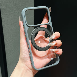 Luxury 360 ° Holder Ring for Magsafe Metal Car Phone Case for IPhone 17 Pro Max 17 Pro Magnetic Bumper Back Shockproof Cover