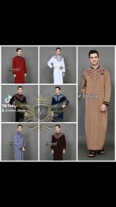 Terlaris jubah gamis pria arab bordier alfahreza ter terbaru - Baju muslim jubah pria dewasa alfareza motif boridr lengan panjang jubah pria ala timur tengah gamis pria casual gamis pria free peci tasbi gamis new arrival