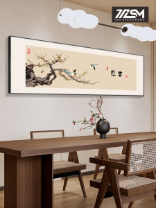 New Chinese Style Decorative Painting Zen Tea Room Wall Art Restaurant Living Room Background Wall Decoration Art Office Wall Mural