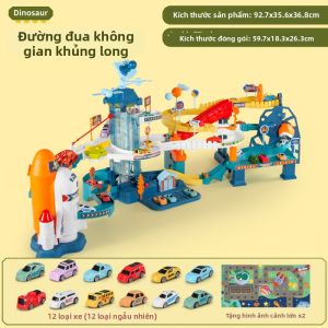 Bộ Đồ Chơi Mô Hình Xe Đường đua Chủ Đề Khủng Long Thông Minh