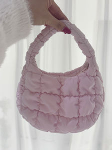 Cloud Folded Womens Bag Large Capacity Spring New Style Handbag Single Shoulder Underarm Bag Fashion Trend Polyester Lining