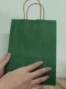 Gift Bags Christmas Gift Packaging Bags with Handles Solid Colored Kraft Paper Bags Birthday Bulk Party Gift Bags Shopping