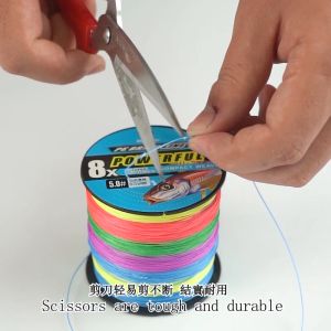 Tali Pancing Lima Warna 300m Kuat Tahan Lama PE X4 X8 Lure Fishing Line PE Pancing Laut