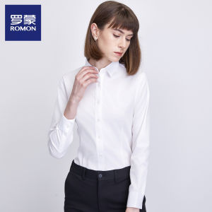 Lan Jing Modal Long Sleeve White Shirt for Women Professional Workwear Formal Top Business Shirt Polyester Modal Spandex Blend