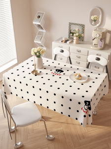 Bàn Trang Trí Dày Bằng Vải Lanh Cotton Hoạt Hình Chống Thấm Nước Bàn Trà Phòng Khách Bàn Ăn Bàn Trang Trí Ấm Áp Chống Bỏng