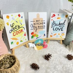 HIASAN DINDING DAPUR KITCHEN SET TOOL WALL DECOR 15x20CM POSTER PAJANGAN POSTER DEKORASI RUMAH