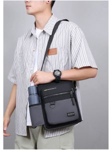 Túi Đeo Vai Nam Oxford Canvas Chống Thấm Nước Dung Tích Lớn Thể Thao Ngoài Trời Túi Đựng Nước Túi Đeo Chéo Đơn Phong Cách Hàn Quốc