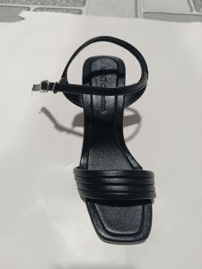 Dép sandal nữ cao gót quai dây hậu C sườn bọc 2 lớp gót 7cm