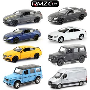1/36 Mercedes-Benz SUV Hatchback Van Sedan Super Sport Toy Car Model RMZ CiTY Diecast Metal Miniature Collection Gift For Boys