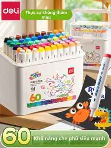 deli | Bút Màu Acrylic Có Thể Rửa Bằng Nước 60 Màu