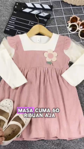 2-5 Tahun I Dress Song Ji Korea Style / Dress Import Korea Korean Style Casual Anak Perempuan Kiosbalitafawa