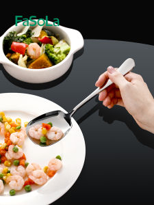 Food Grade Stainless Steel Spoon 304 Soup Spoon Watermelon Dessert Serving Spoon Children Eating Spoon Ladle Kitchen Cooking Utensils