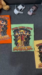 KOKO IMPORT - Baju Kaos Anak Anomali Tung Sahur Viral Cowok Cewek Laki-laki Remaja Umur 2-16 Tahun