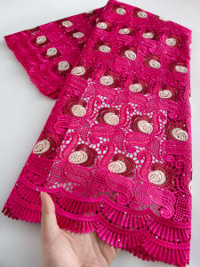French-Style Turquoise Cord Guipure Lace – Perfect for Nigerian Aso Oke & Bridal Dresses