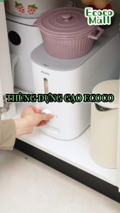 Thùng đựng gạo ngũ cốc ECOCO thế hệ mới tích hợp núm xoay định lượng chống ẩm mốcmối mọtthích hợp khe hẹp thông minh