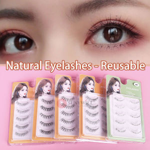4/5 Pairs 3D Natural Fake Eyelashes Makeup Tool Bulu Mata Palsu False Fluffy Eyelash Extension Thin Soft Handmade Eye Lashes